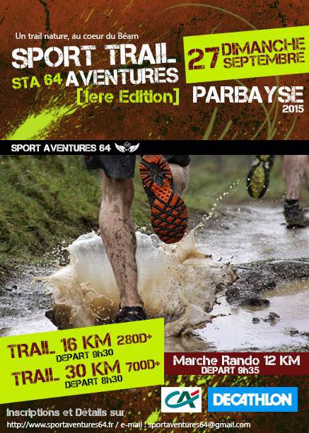 Sport Trail Aventure 64 – 27 septembre – Parbayse