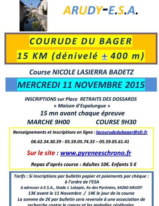 Courude du Bager – 11 novembre – Arudy